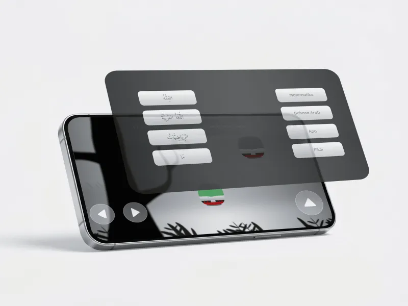 Game Edukasi Alif Quest - Menu utama